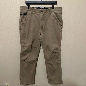 Ariat Men’s Rebar M4 Low Rise Boot Cut Tan Pants